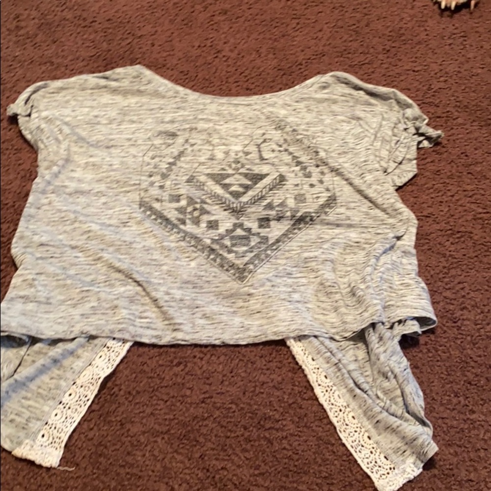 Hollister short sleeve opened back